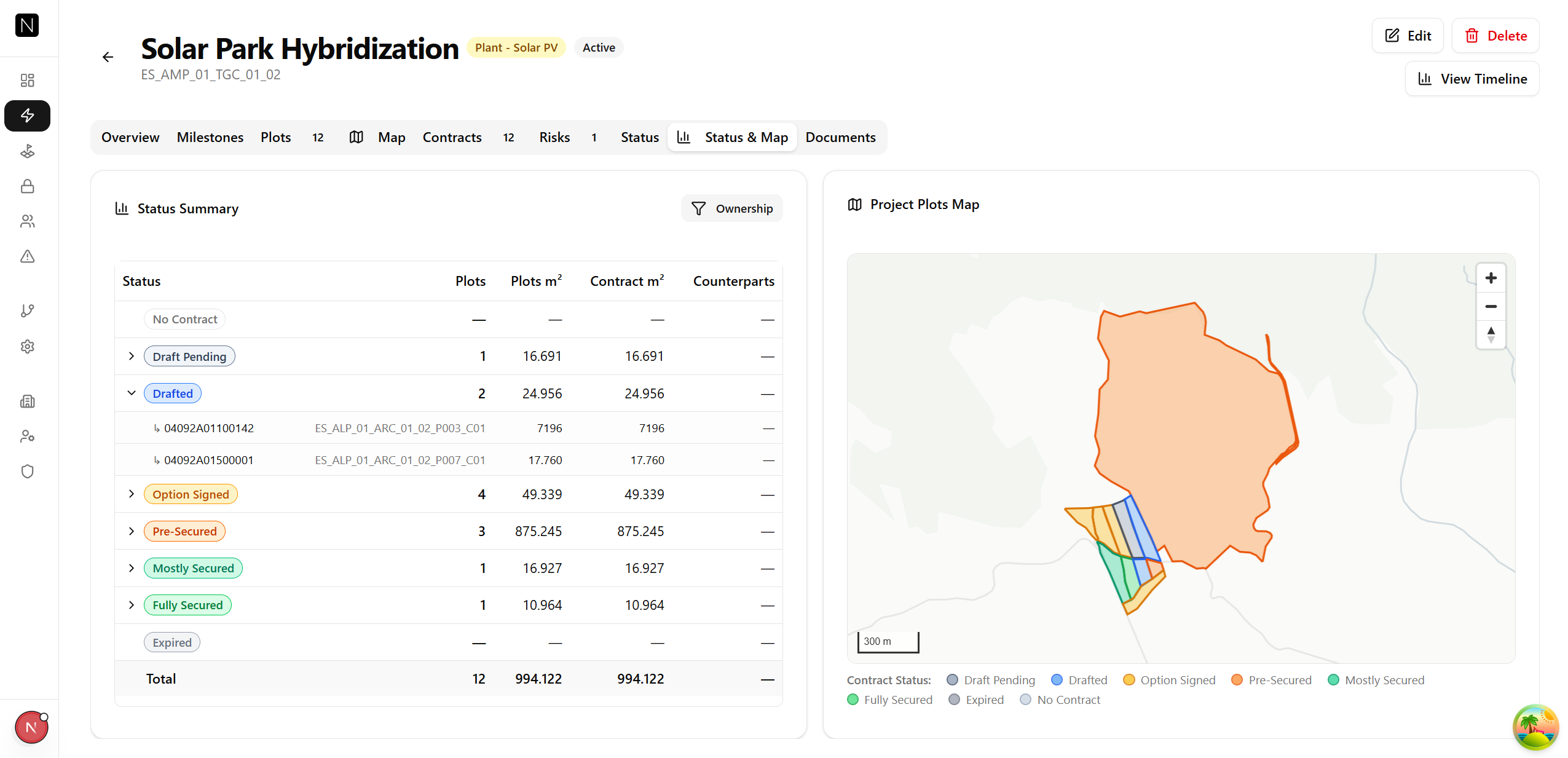 Manage every parcel behind your land-readiness milestone. screenshot